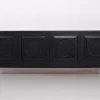 Brutalistisches Sideboard aus geschwärzter Eiche, 1970er