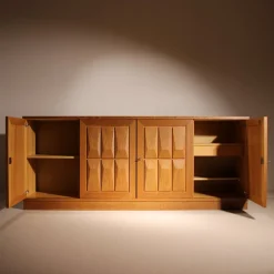 Brutalistisches Sideboard aus Eiche von Gerhard Bartels, 1970er