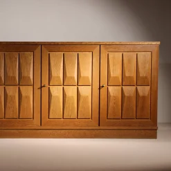 Brutalistisches Sideboard aus Eiche von Gerhard Bartels, 1970er