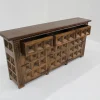 Brutalistisches spanisches Sideboard aus Holz, 1970er