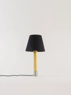 Básica M1 Tischlampe aus Nickel & Schwarz von Santiago Roqueta für Santa & Cole