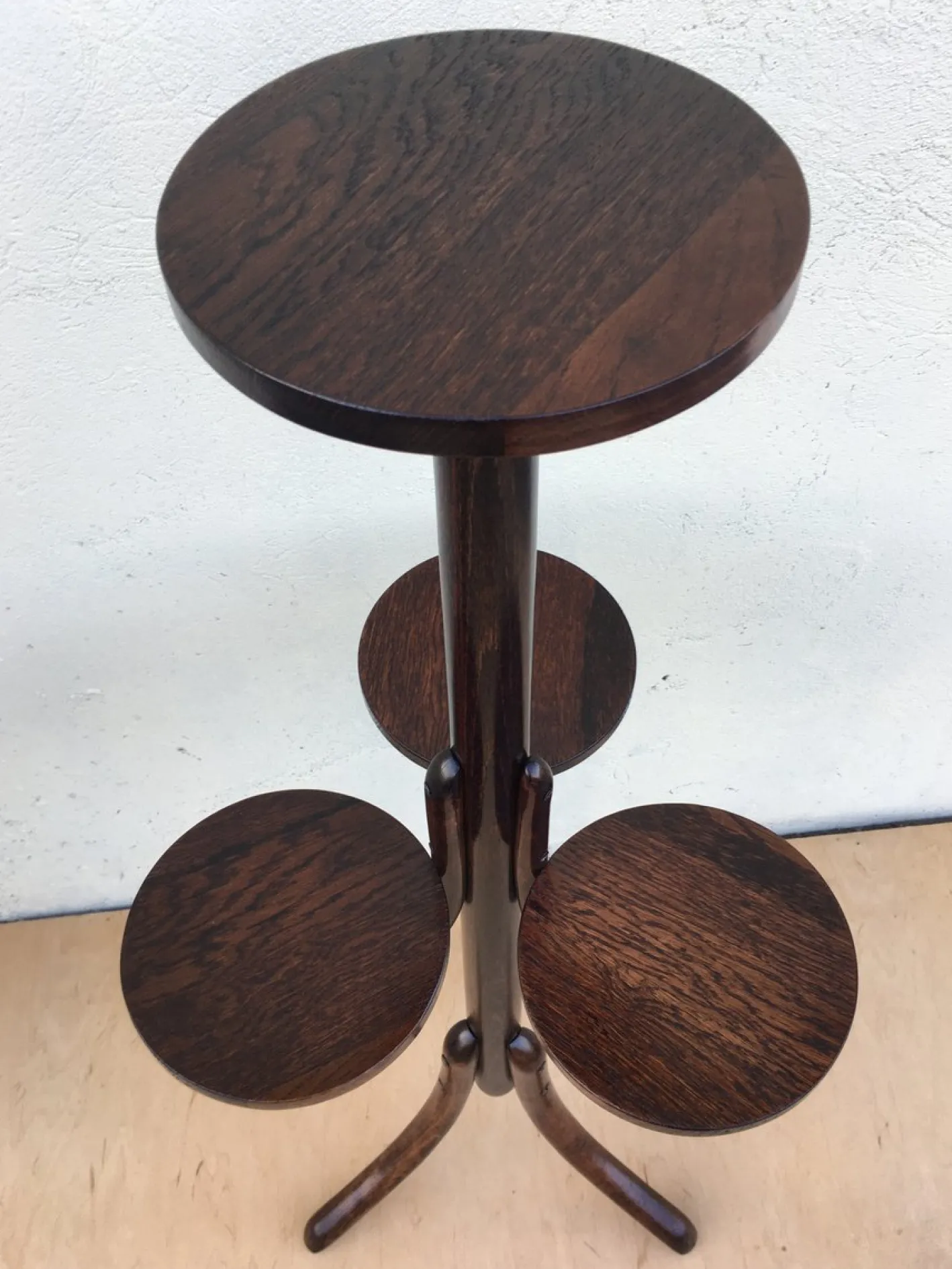 Bugholz Blumenbeet von Thonet, 1940er