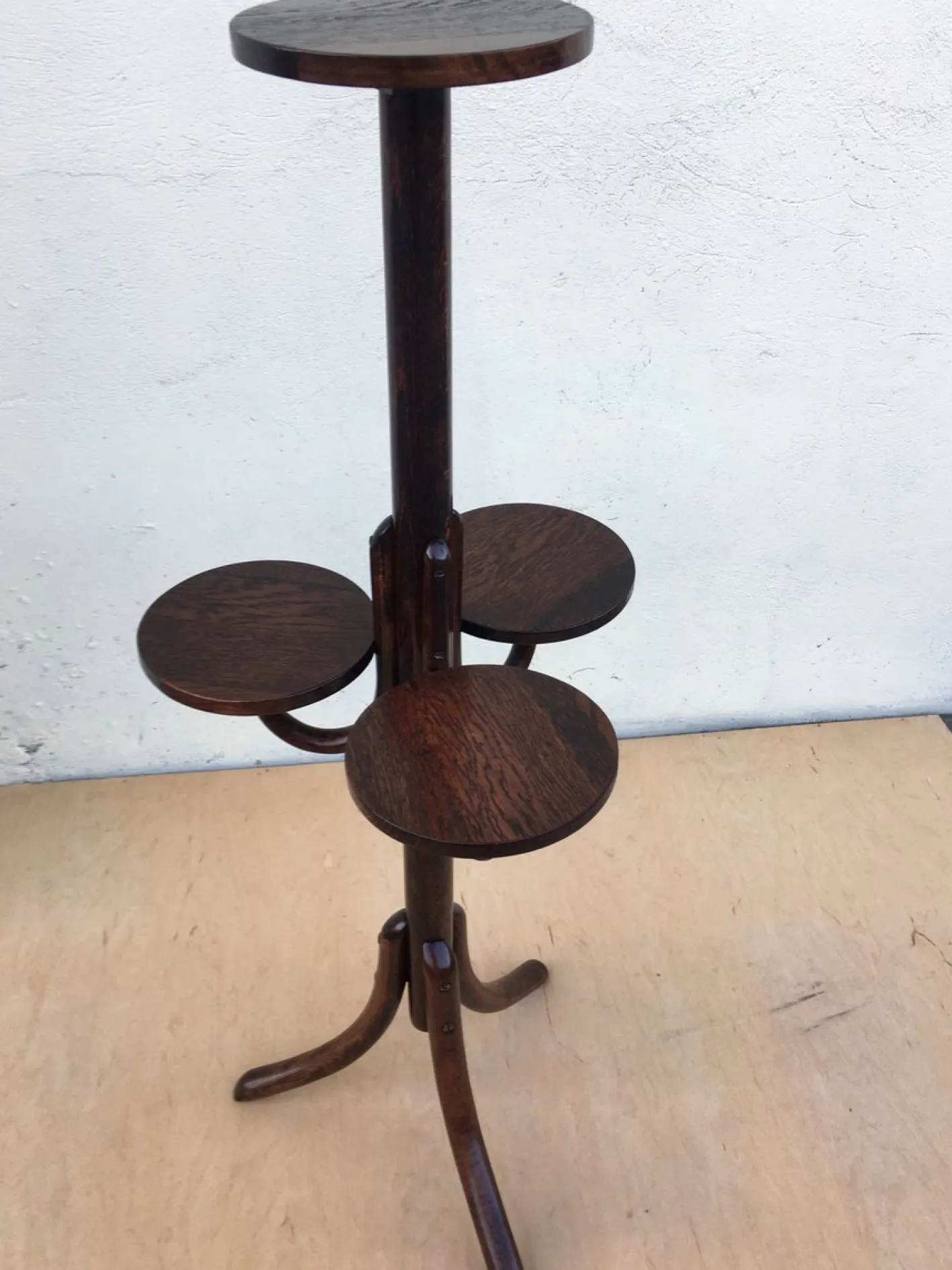 Bugholz Blumenbeet von Thonet, 1940er