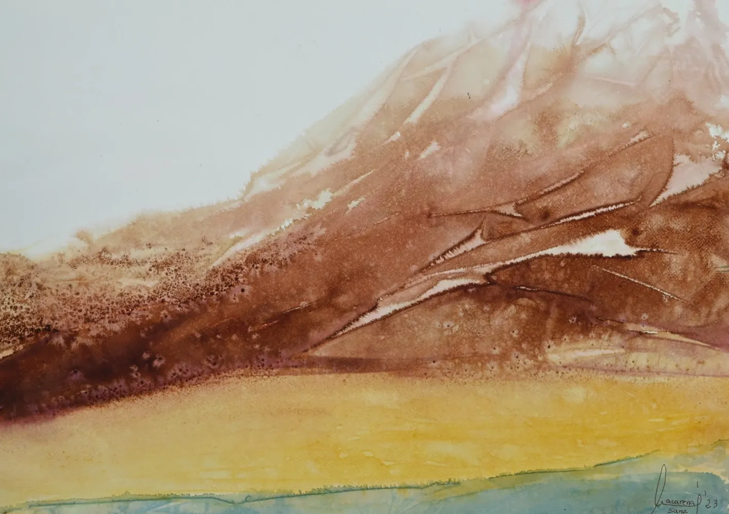 Cala Amarilla 2 Abstract Landscape by Macarena Sanz