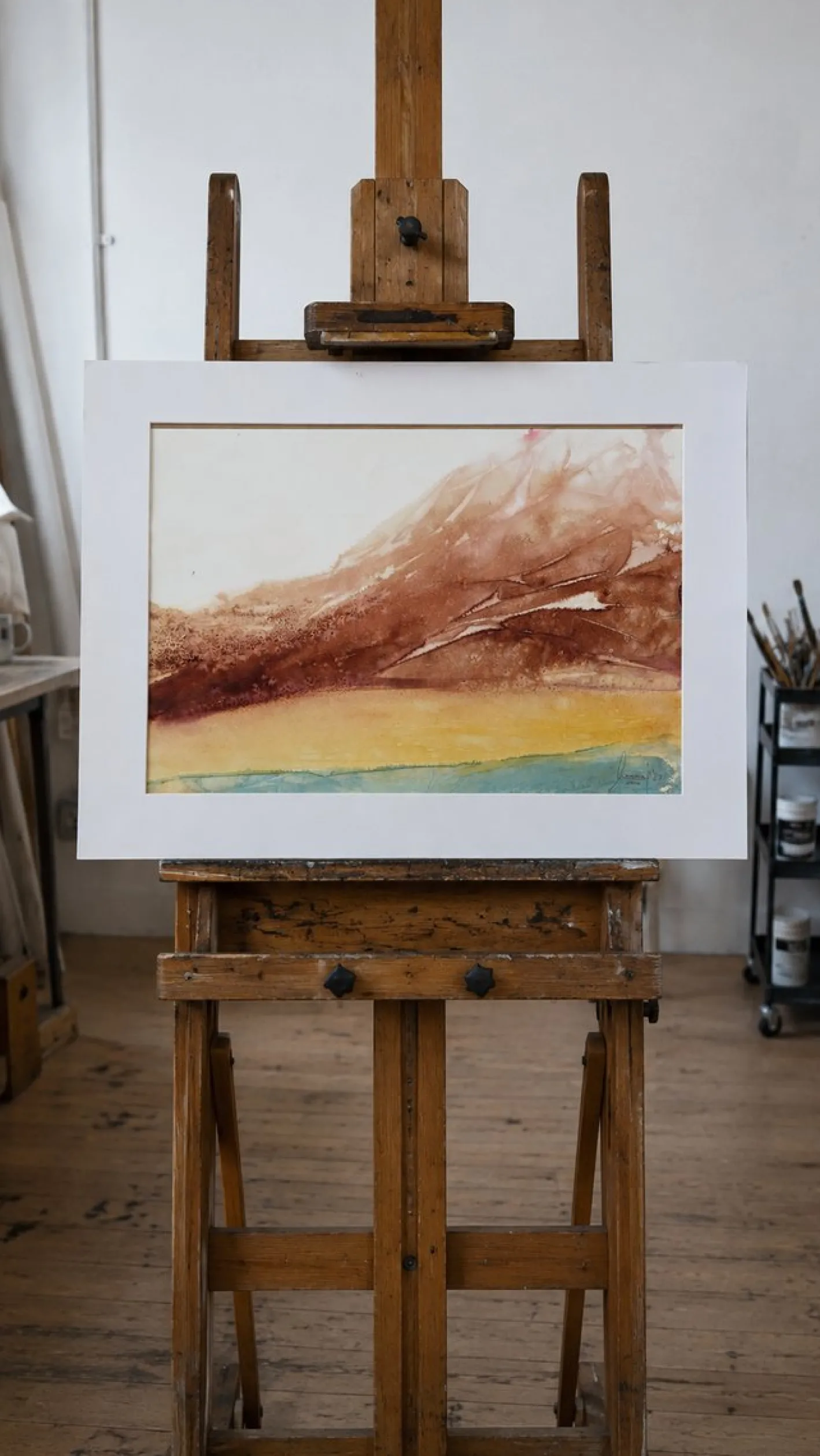 Cala Amarilla 2 Abstract Landscape by Macarena Sanz