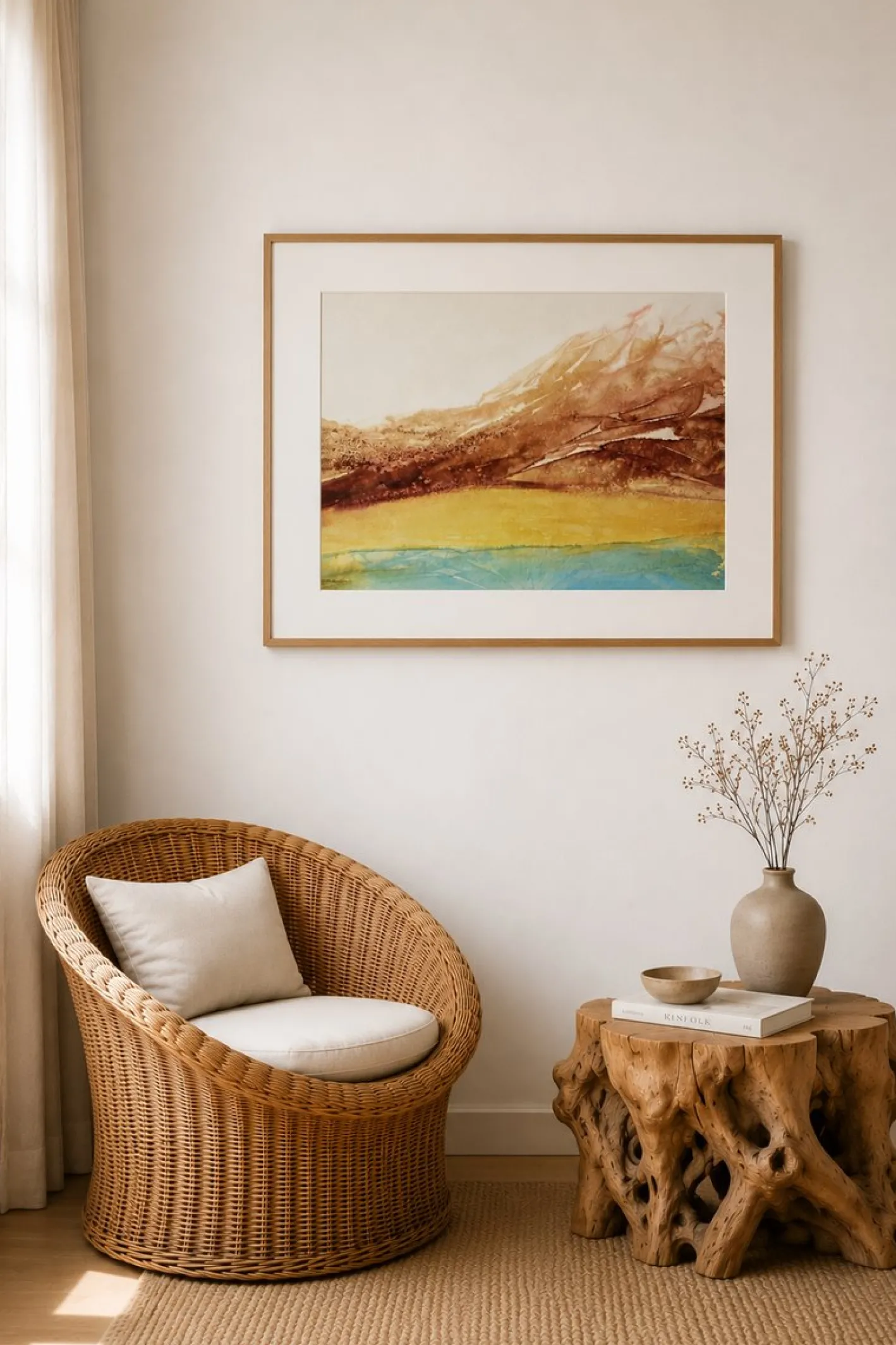 Cala Amarilla 2 Abstract Landscape by Macarena Sanz