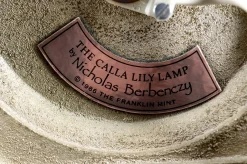 Calla Lily Lampe aus Biskuitporzellan von Nicholas Berbenczy für Franklin Mint, USA, 1986