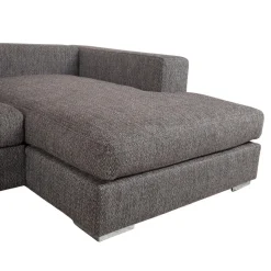 Cenova Ecksofa & Fußhocker mit Stoffbezug in Grau von BoConcept, 2er Set