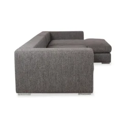 Cenova Ecksofa & Fußhocker mit Stoffbezug in Grau von BoConcept, 2er Set