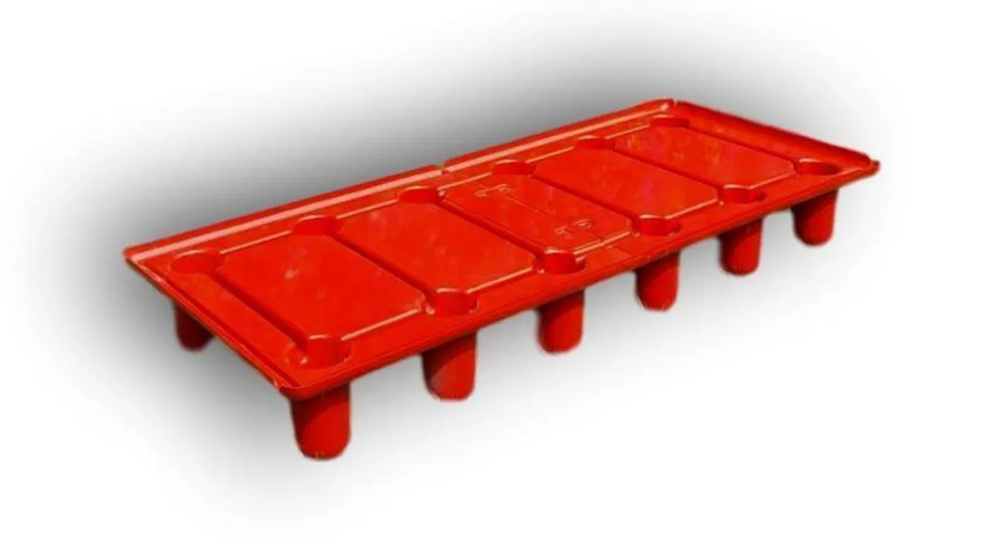 Centopiedi 4545-6 Bett von A. Locatelli P. Salmoiraghi für Kartell, 1972