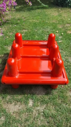 Centopiedi 4545-6 Bett von A. Locatelli P. Salmoiraghi für Kartell, 1972
