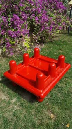 Centopiedi 4545-6 Bett von A. Locatelli P. Salmoiraghi für Kartell, 1972