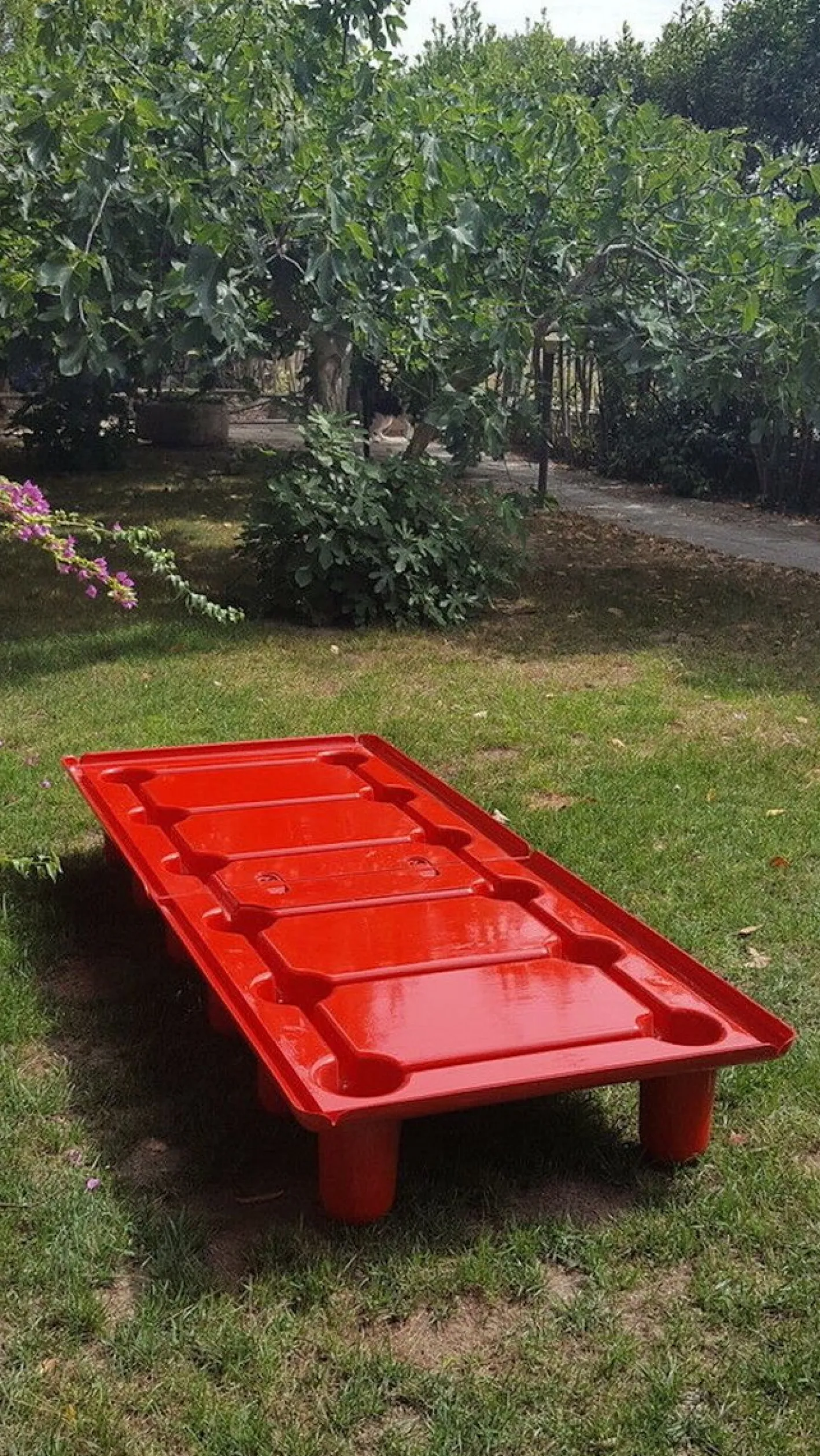 Centopiedi 4545-6 Bett von A. Locatelli P. Salmoiraghi für Kartell, 1972