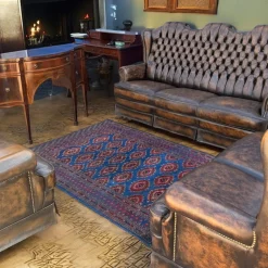 Chesterfield Gladstone Wohnzimmer Set, 1970, 3er Set
