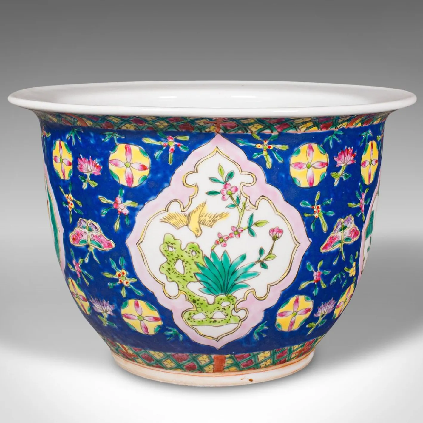 Chinesischer dekorativer Übertopf, 1890er