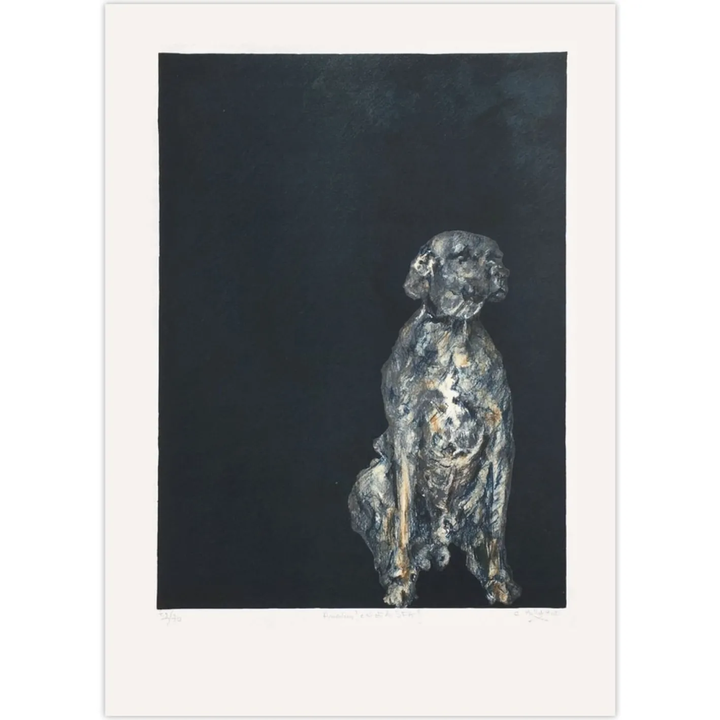 Christian Billet, Amadeus ! cest où la SPA ?, 2002, Lithographie