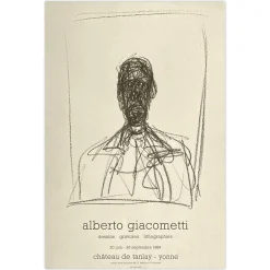 Château de Tanlay Poster im Stil von Alberto Giacometti, 1984
