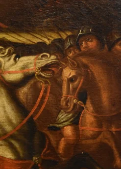 Circle of Antonio Tempesta, Bekehrung des Heiligen Paulus, 1650, Öl auf Leinwand