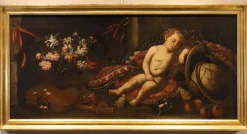 Circle of Antonio Tibaldi, Vanitas Still Life, 1700, Öl auf Leinwand