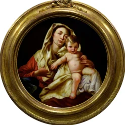 Ciro De Lucia, Maternità, 1990er, Öl auf Leinwand, Gerahmt