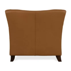 Cognacfarbenes 2-Sitzer Ledersofa & Sessel von Natuzzi, 2er Set