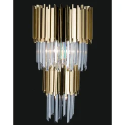 Collection Jupiter Wandlampe aus Metall & Kristallglas von Jago