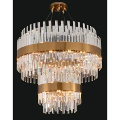 Collection Minerva Wandlampe aus Metall & Kristallglas von Jago