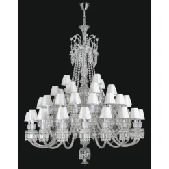 Collection Regina Tischlampe aus Metall & Kristallglas von Jago