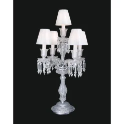 Collection Regina Tischlampe aus Metall & Kristallglas von Jago