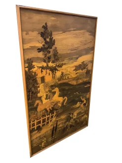 Cornelio Ferrandi, Landschaftstafel, 1965, Holz