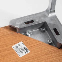 Couchtisch Modell Charles aus Eichenholz & Aluminium von Antonio Citterio für B & B Italia