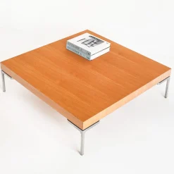 Couchtisch Modell Charles aus Eichenholz & Aluminium von Antonio Citterio für B & B Italia