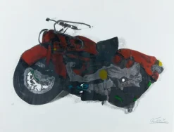 César Baldaccini, Das Motorrad, Siebdruck, 1972