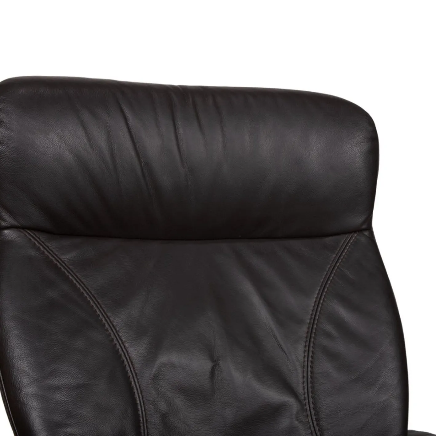 4571 Cumuly Leder Drei-Sitzer Sofa und Sessel in Anthrazitgrau mit Funktion von Himolla, 2er Set
