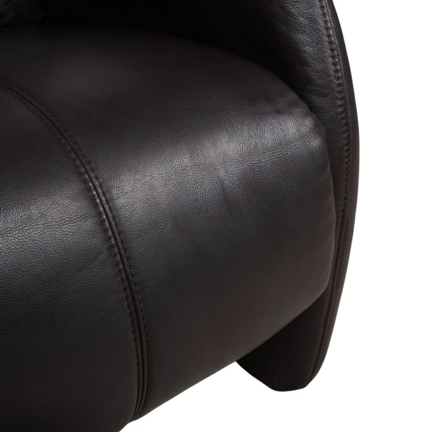 4571 Cumuly Leder Drei-Sitzer Sofa und Sessel in Anthrazitgrau mit Funktion von Himolla, 2er Set