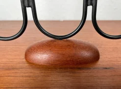 Dänischer Mid-Century String Teak Kerzenhalter, 1960er