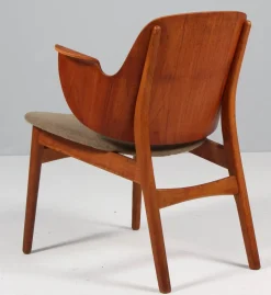 Dänischer Modell 107 Sessel mit Gestell aus Eiche von Hans Olsen für Bramin, 1960er