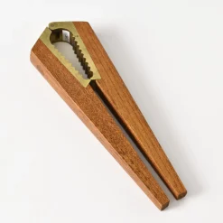 Dänischer Nussknacker aus Teak & Messing von Digsmed, 1960er