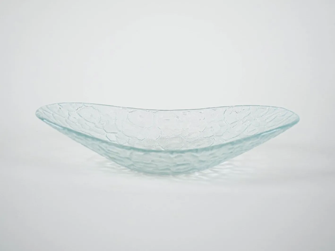Dänischer Servierteller aus Glas, 1970er