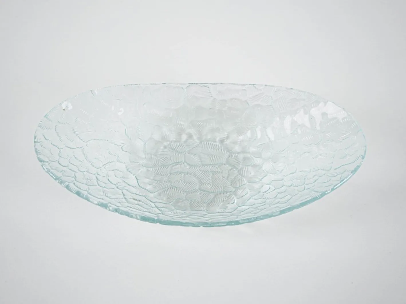 Dänischer Servierteller aus Glas, 1970er