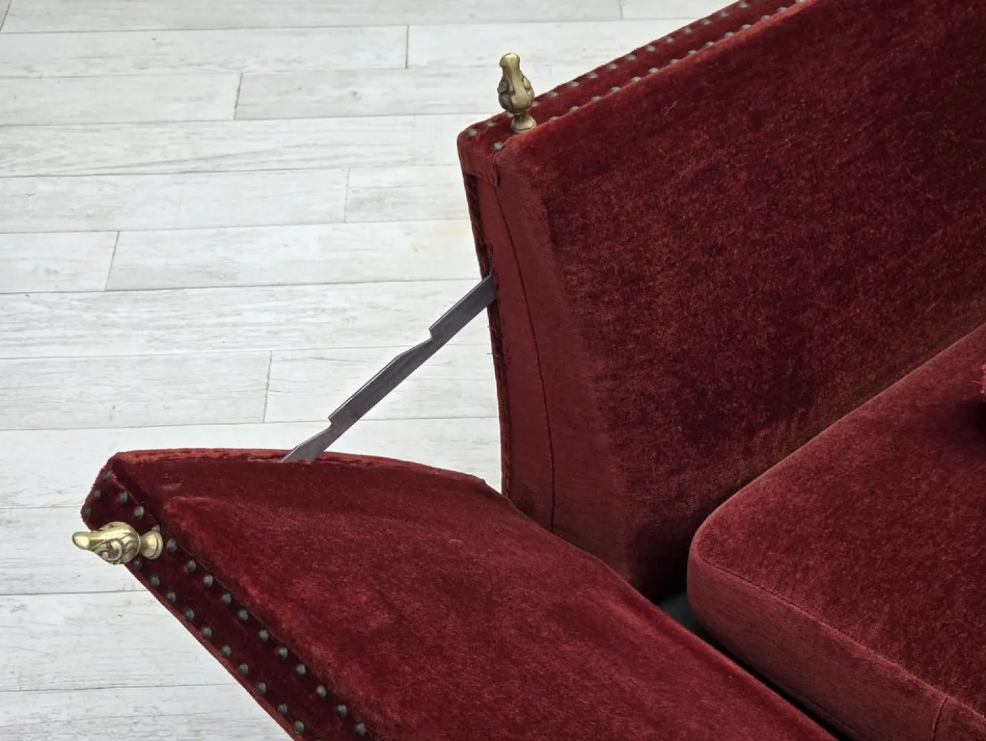 Dänisches 2-Sitzer Sofa aus Möbel Velours, 1970er