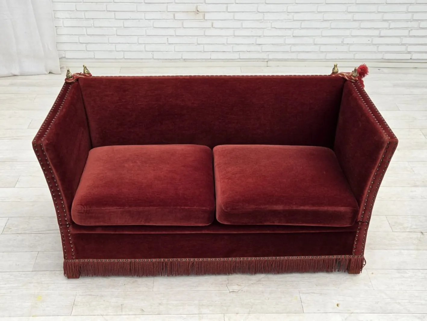 Dänisches 2-Sitzer Sofa aus Möbel Velours, 1970er