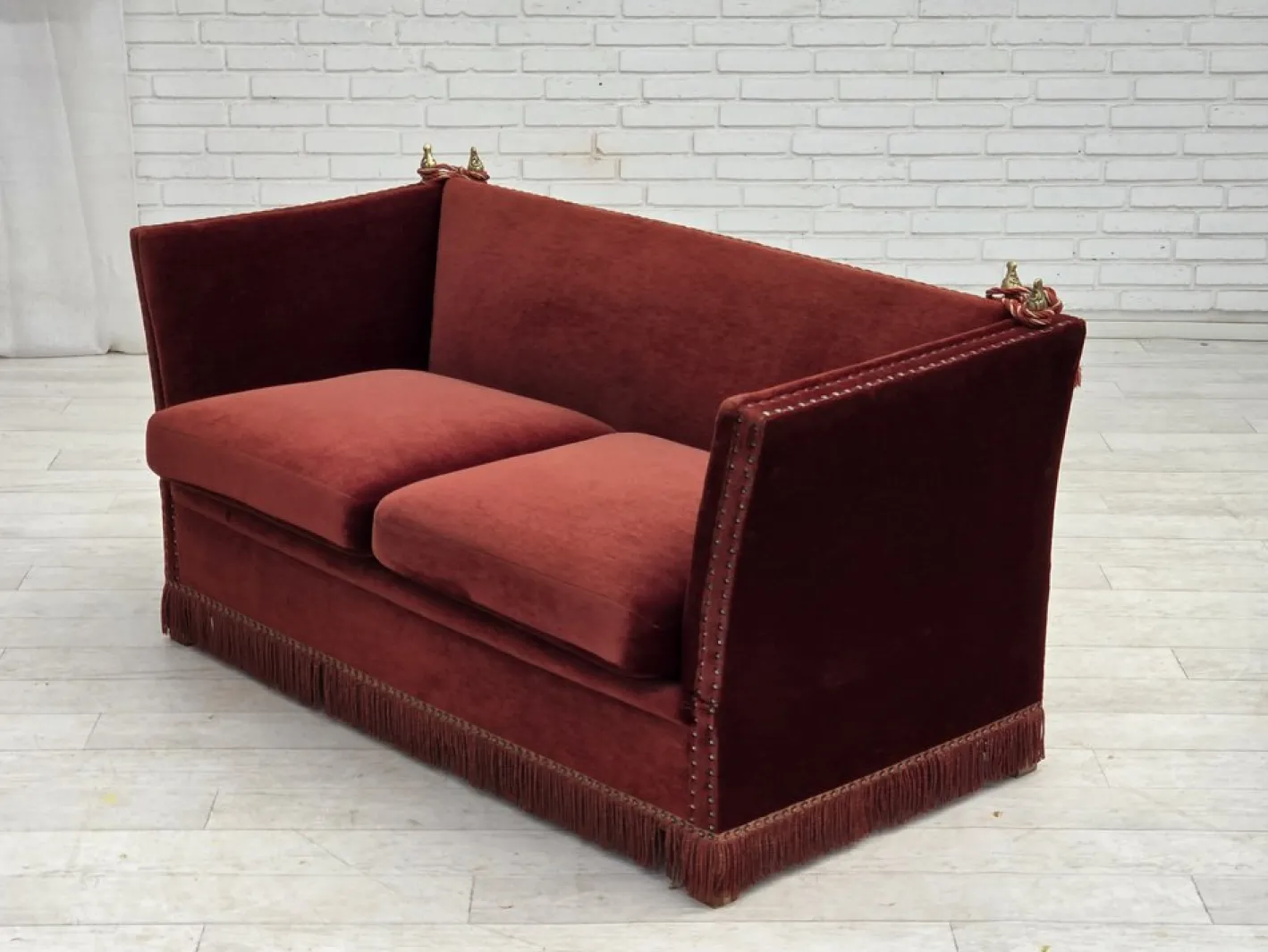 Dänisches 2-Sitzer Sofa aus Möbel Velours, 1970er