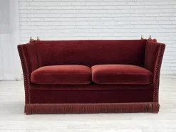 Dänisches 2-Sitzer Sofa aus Möbel Velours, 1970er