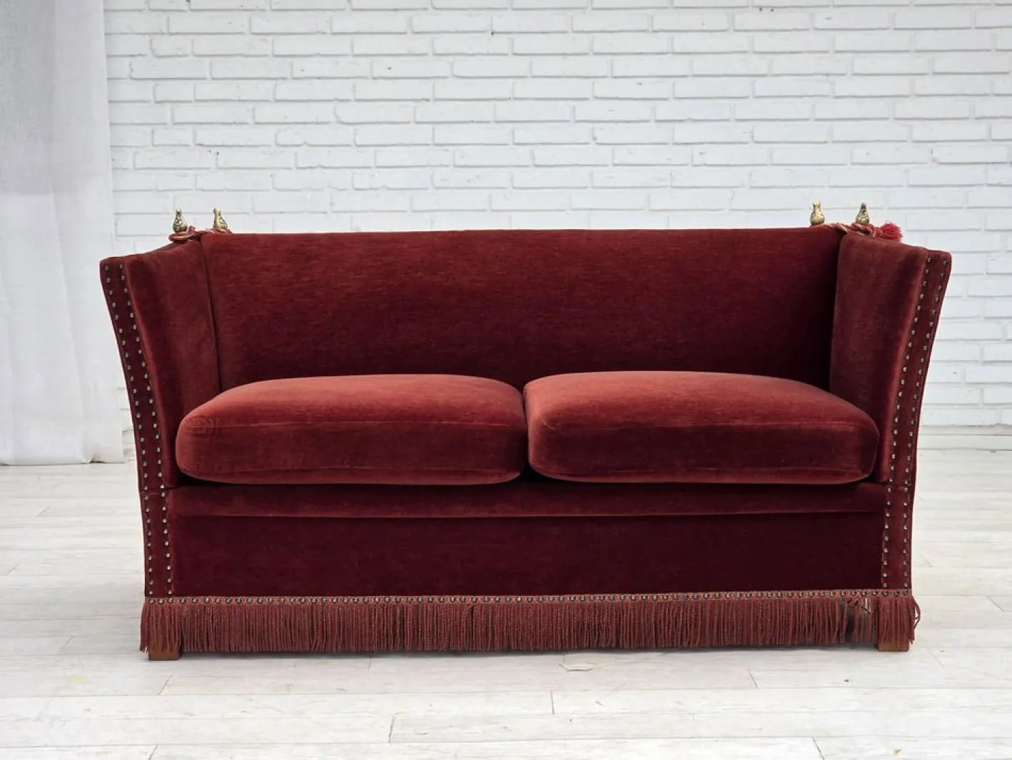 Dänisches 2-Sitzer Sofa aus Möbel Velours, 1970er