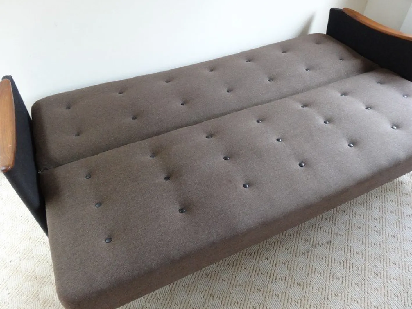Dänisches 3-Sitzer Sofa oder Tagesbett, 1950er