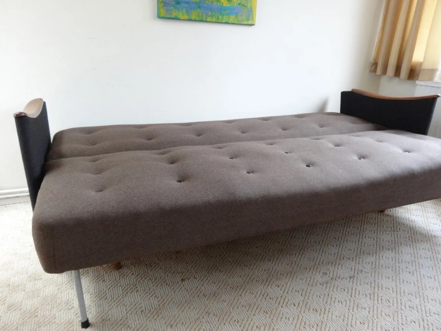 Dänisches 3-Sitzer Sofa oder Tagesbett, 1950er