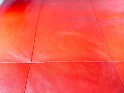 Dono 6100 Ecksofa aus rotem Leder von Rolf Benz