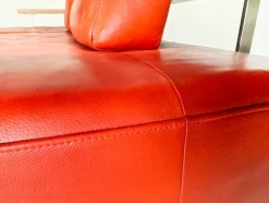 Dono 6100 Ecksofa aus rotem Leder von Rolf Benz