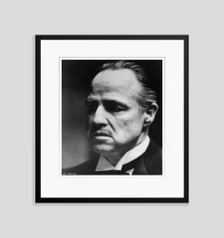 Don Vito Corleone Archivdruck in Schwarz von Bettmann